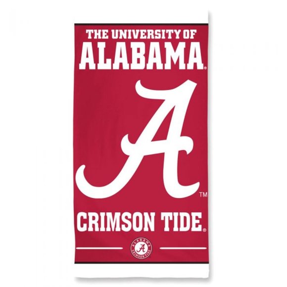 Alabama Crimson Tide Beach Bath Towel - Picture 1 of 2